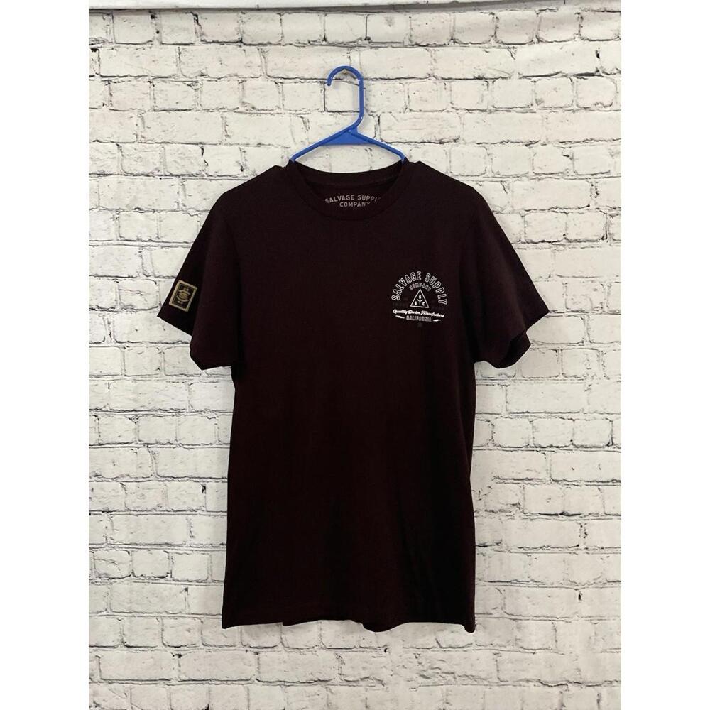 Supply Co T Shirt Men’s M Maroon Short Sleeve